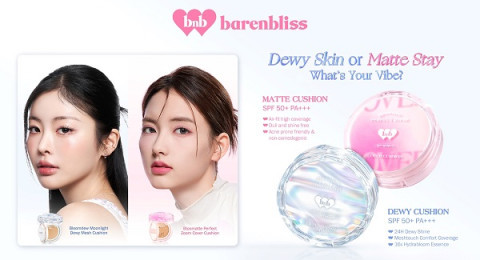 Revolusi Kecantikan Berlanjut: barenbliss Luncurkan Duo Cushion Impian, Maskara Remover Cepat dan Lip Balm Multifungsi